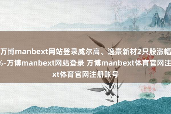 万博manbext网站登录威尔高、逸豪新材2只股涨幅杰出5%-万博manbext网站登录 万博manbext体育官网注册账号